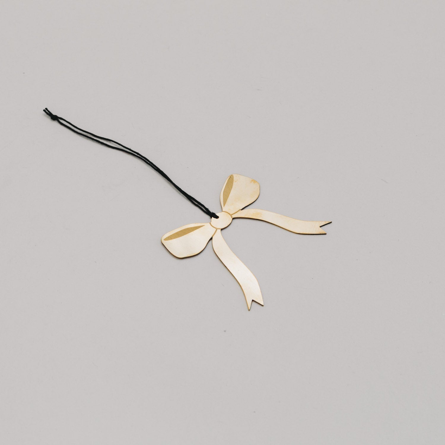 Metallanhänger Schleife - gold