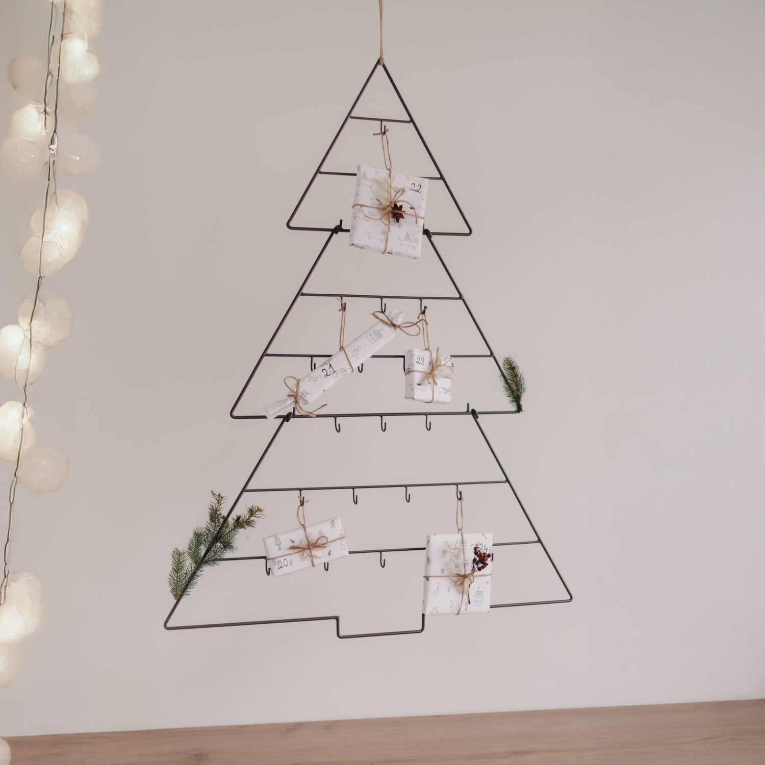 Adventskalender Tanne - schwarz