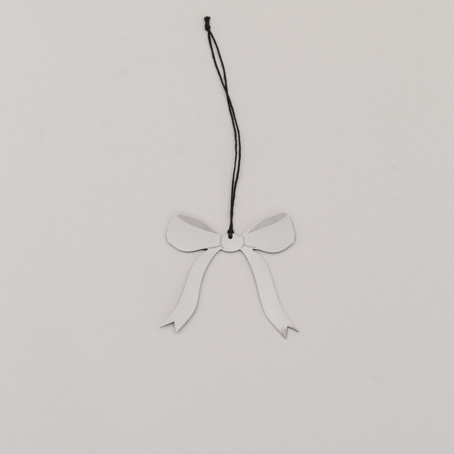 Metallanhänger Schleife - silber