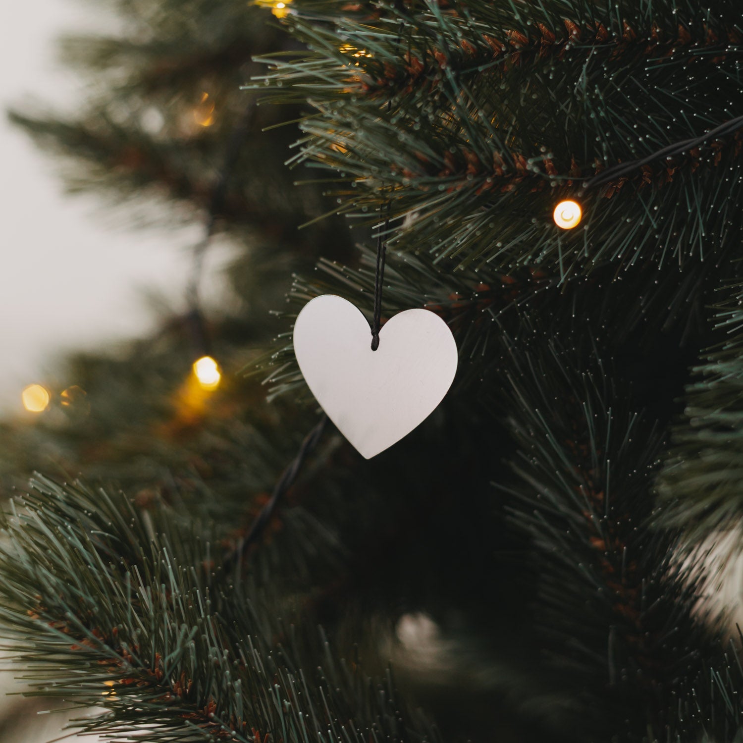 Metallanhänger Herz - silber