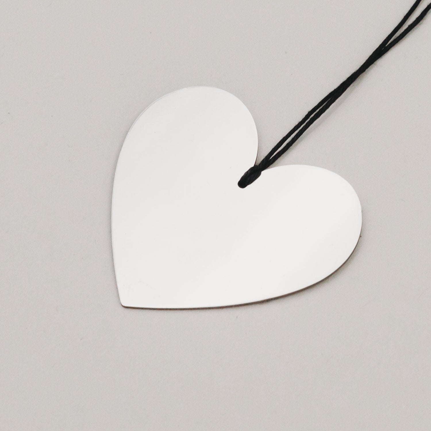 Metallanhänger Herz - silber