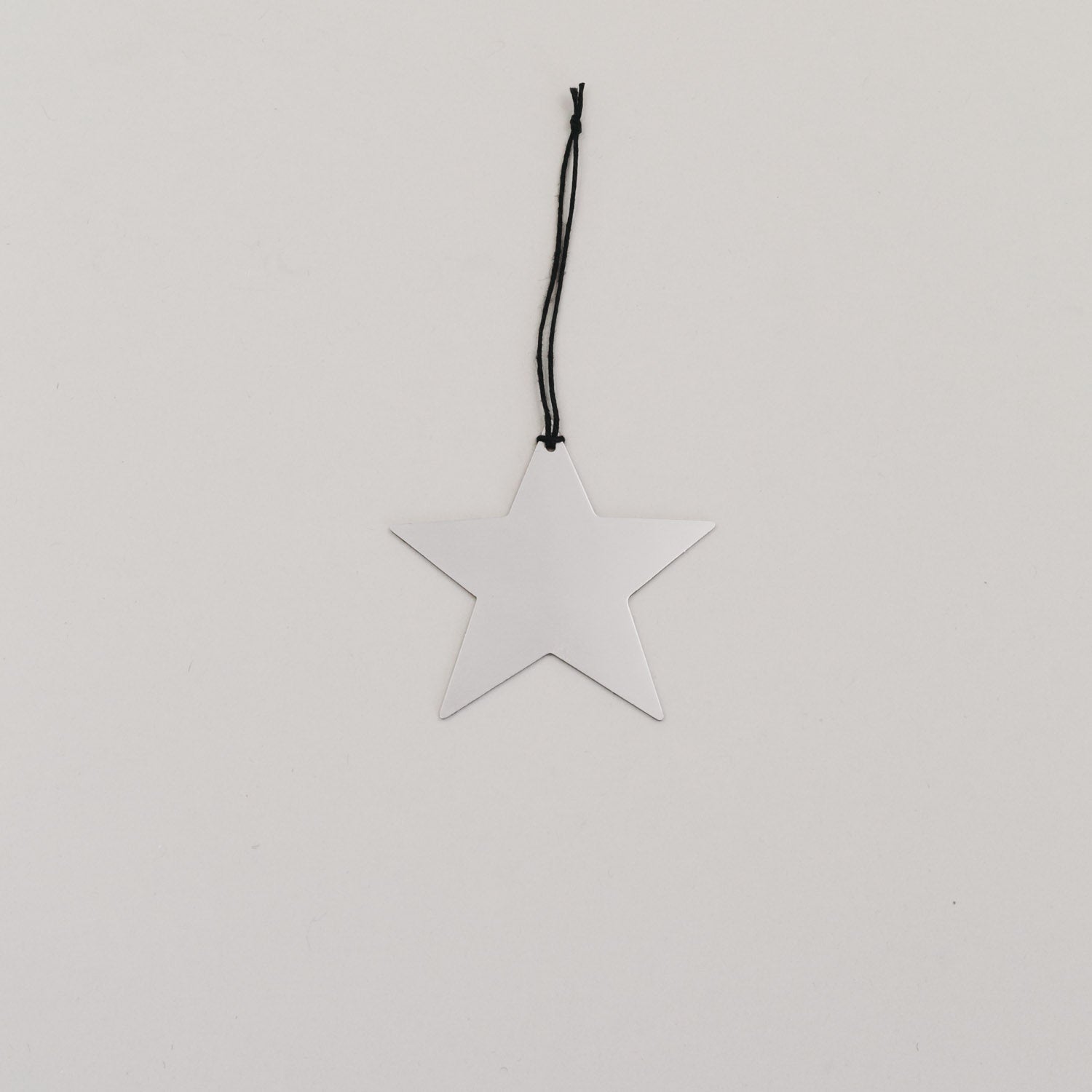 Metallanhänger Stern - silber