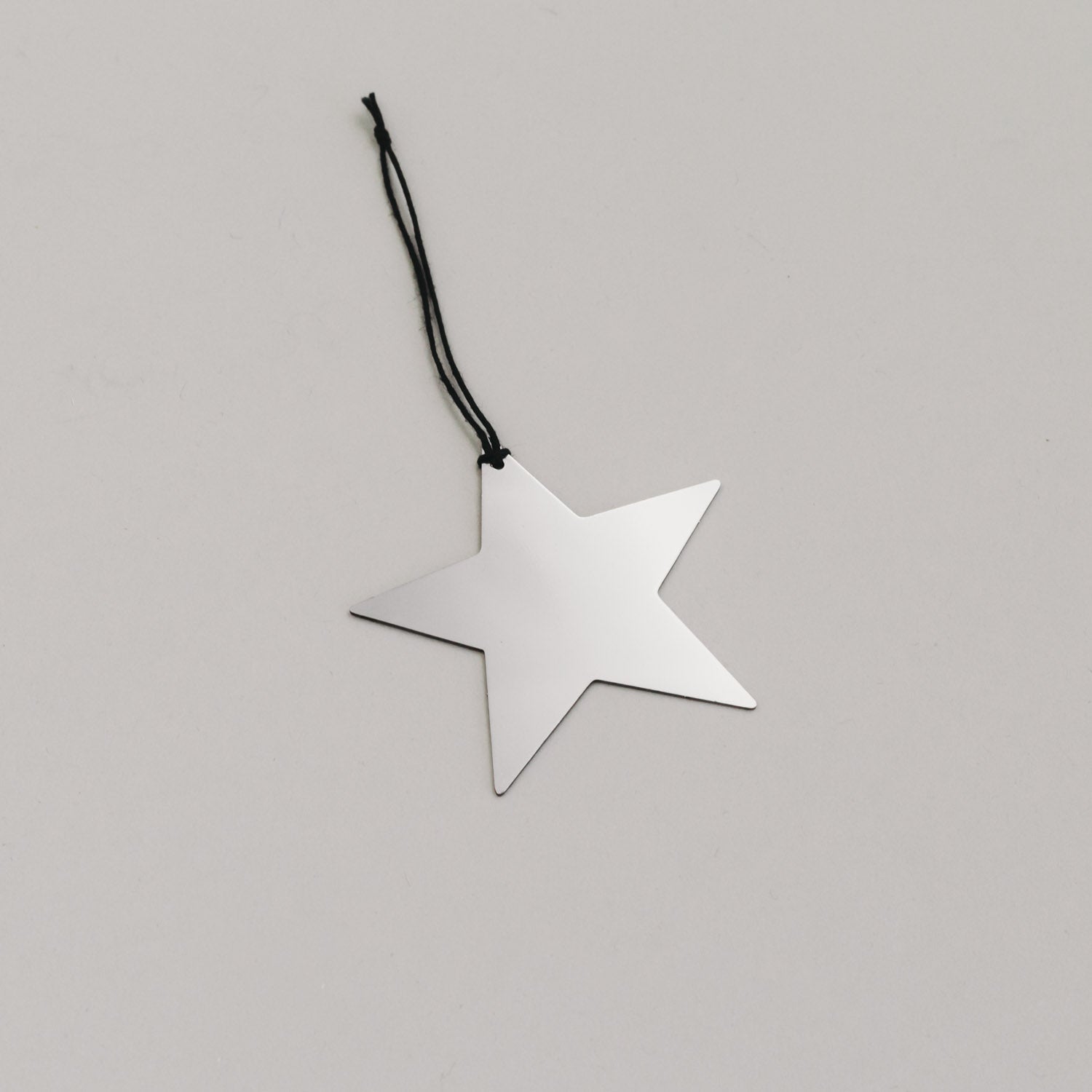 Metallanhänger Stern - silber