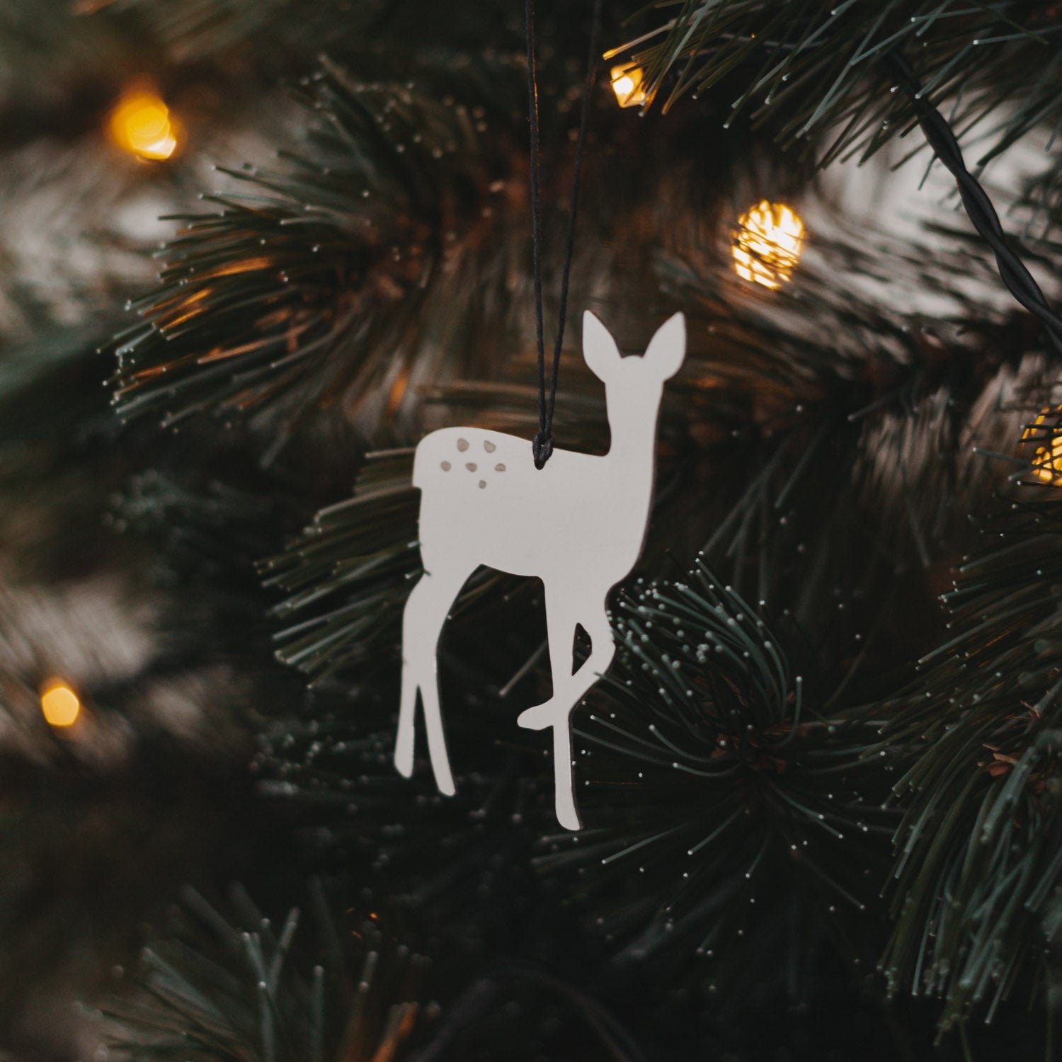 Metallanhänger Reh - silber