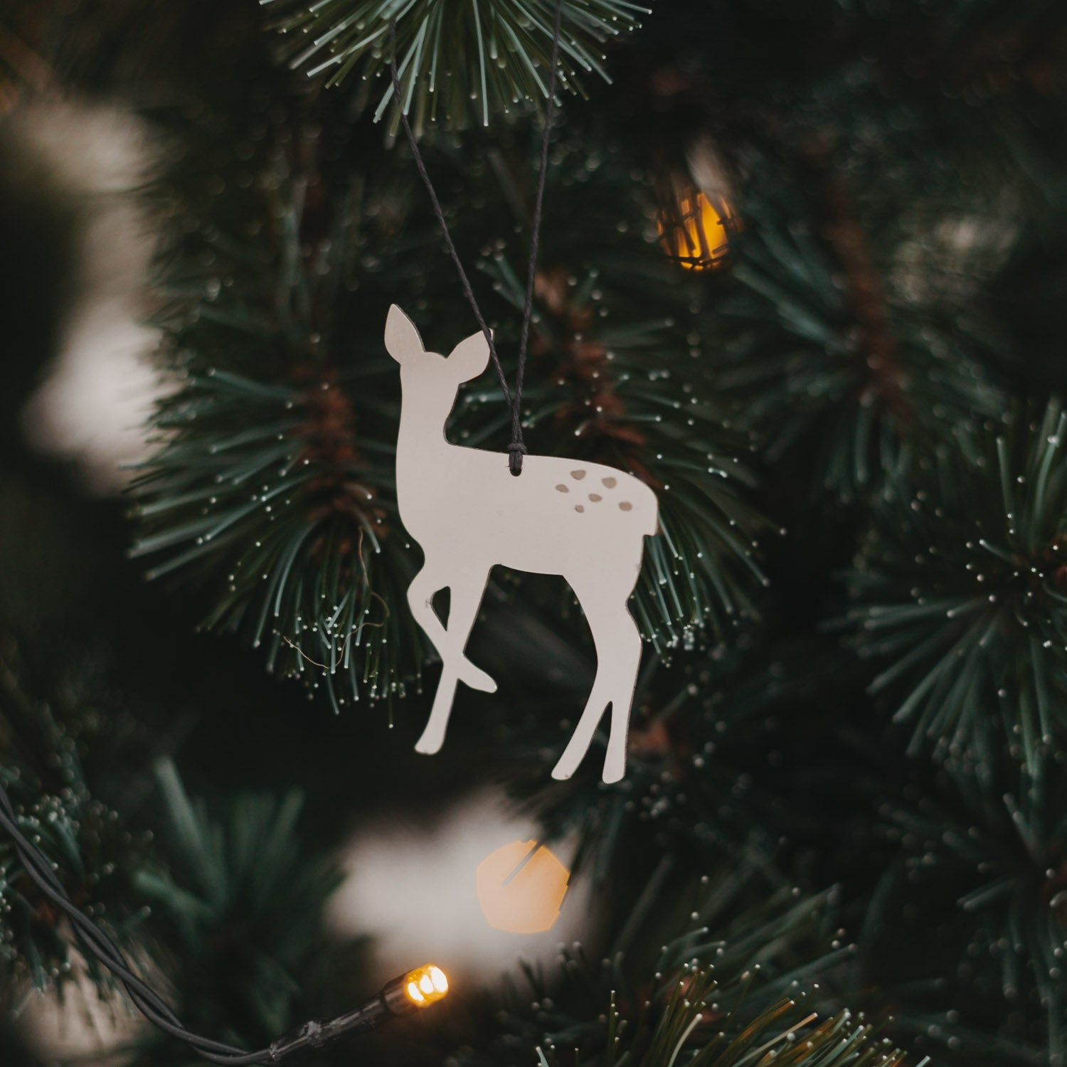 Metallanhänger Reh - silber