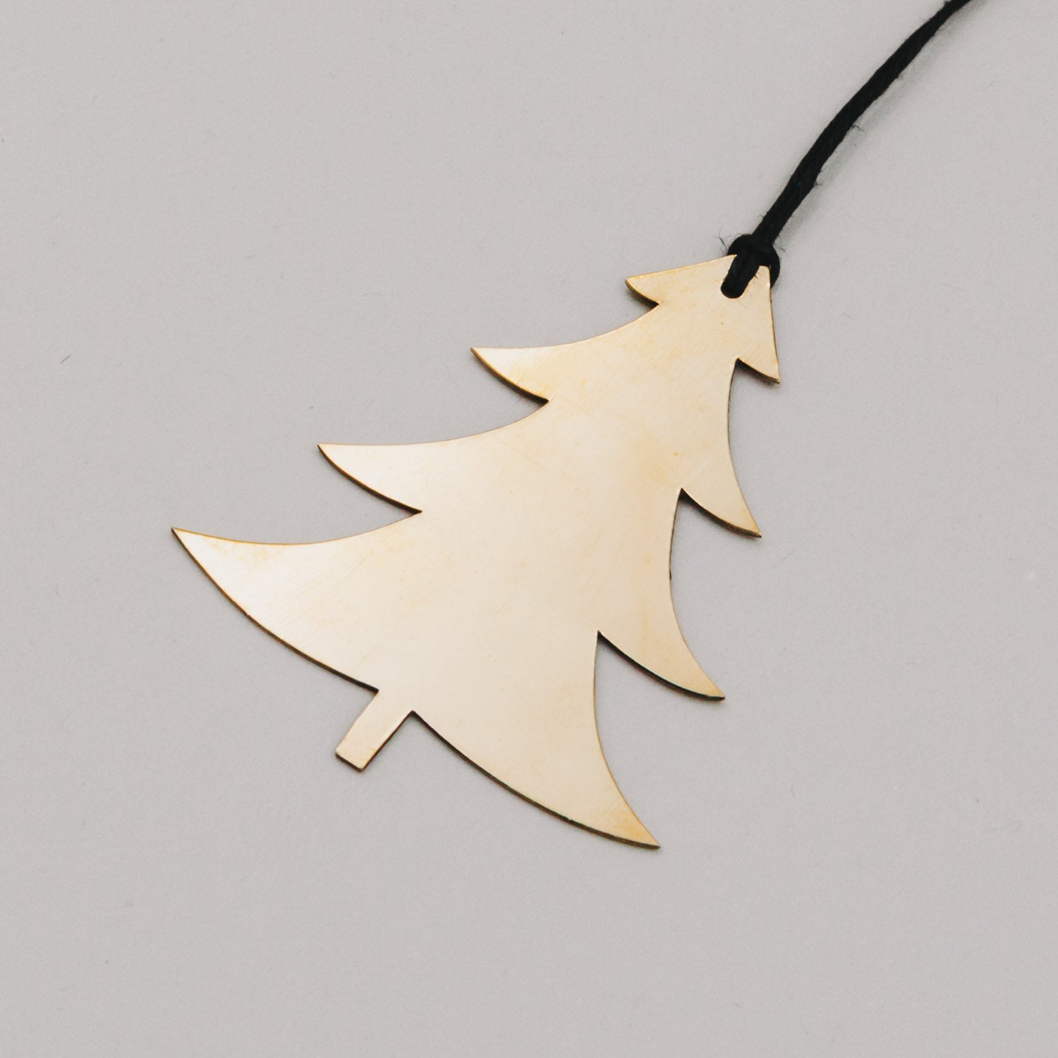 Metallanhänger Tanne - gold