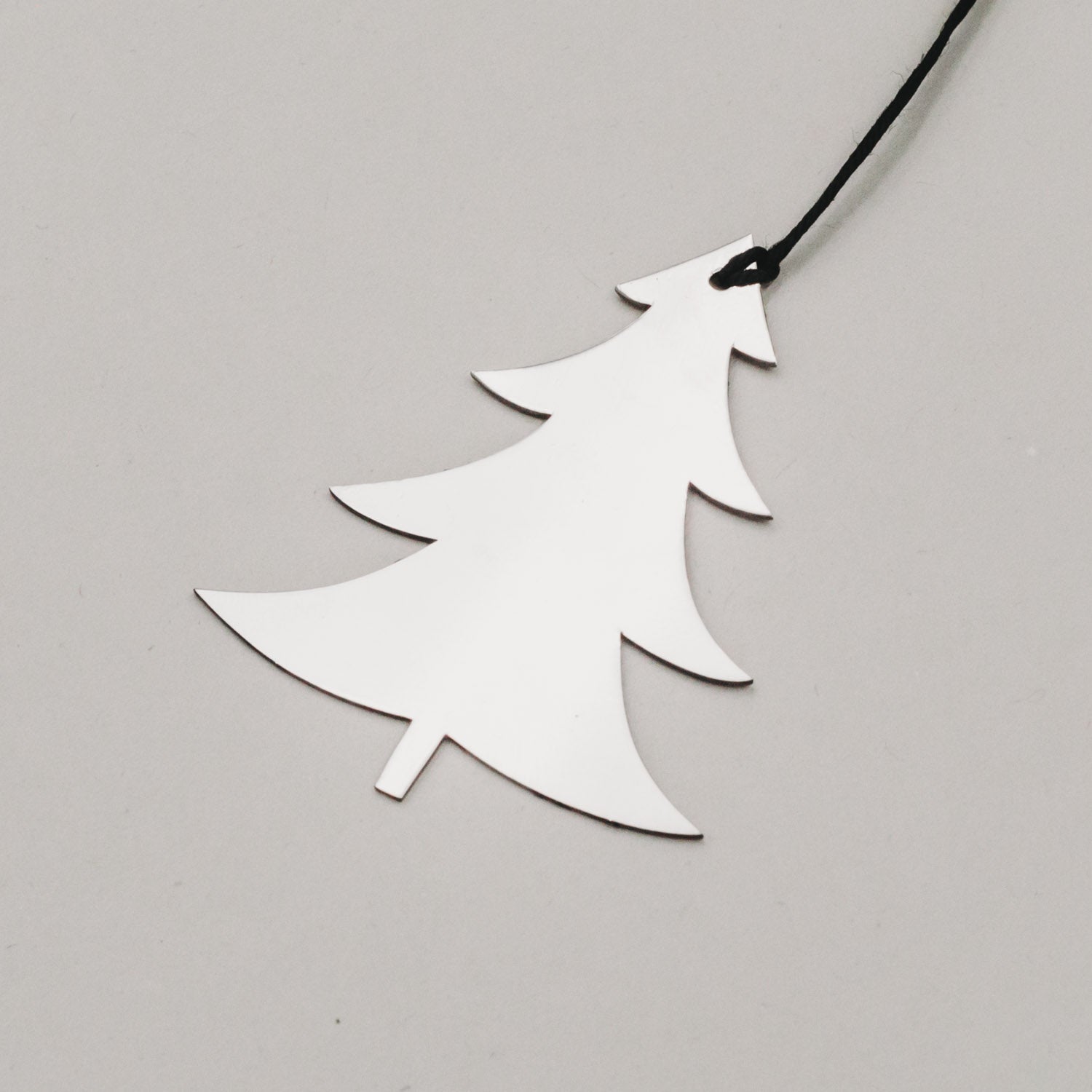 Metallanhänger Tanne - silber