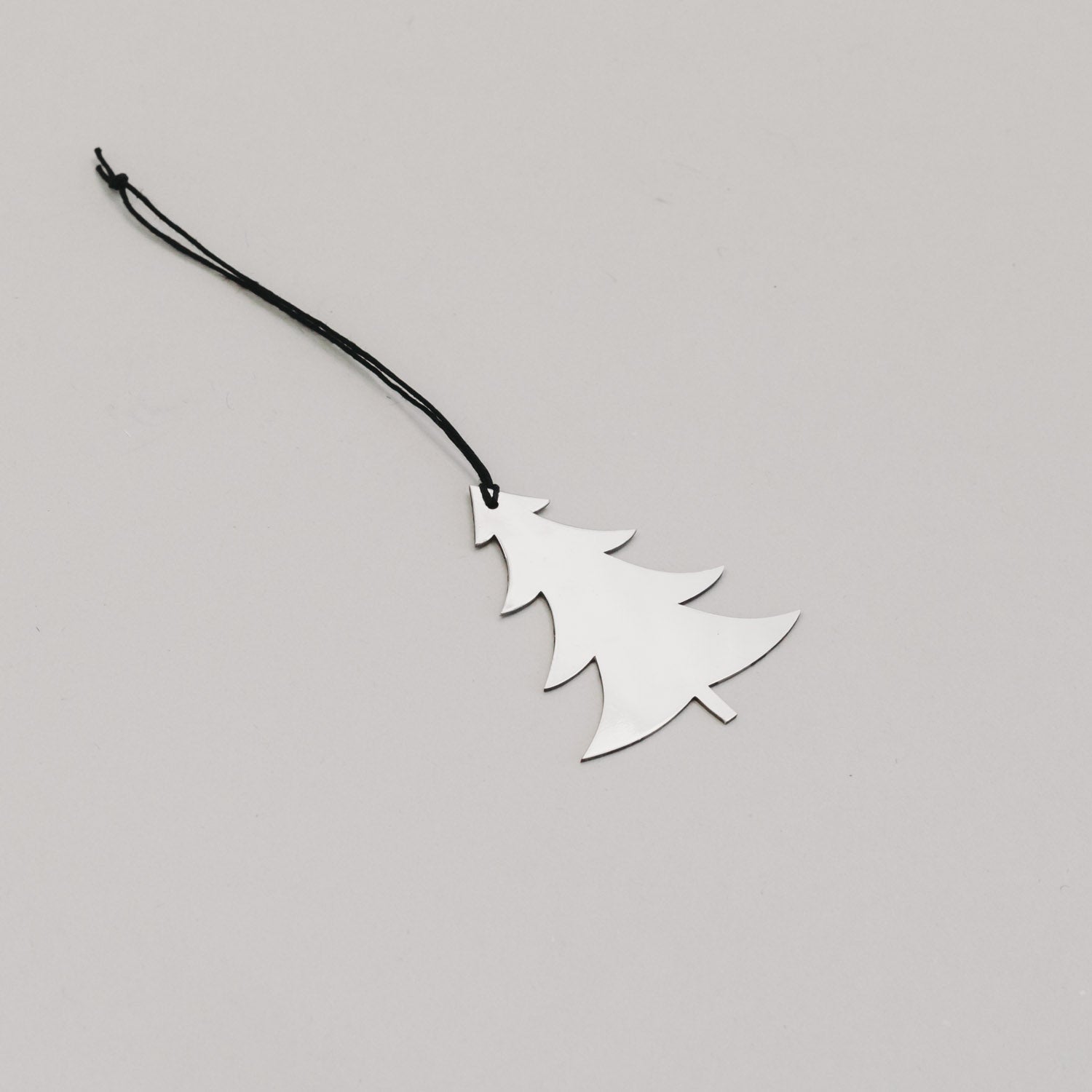 Metallanhänger Tanne - silber