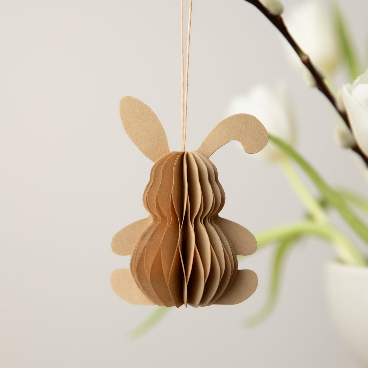 Papieranhänger Hase Lotte - hellbraun