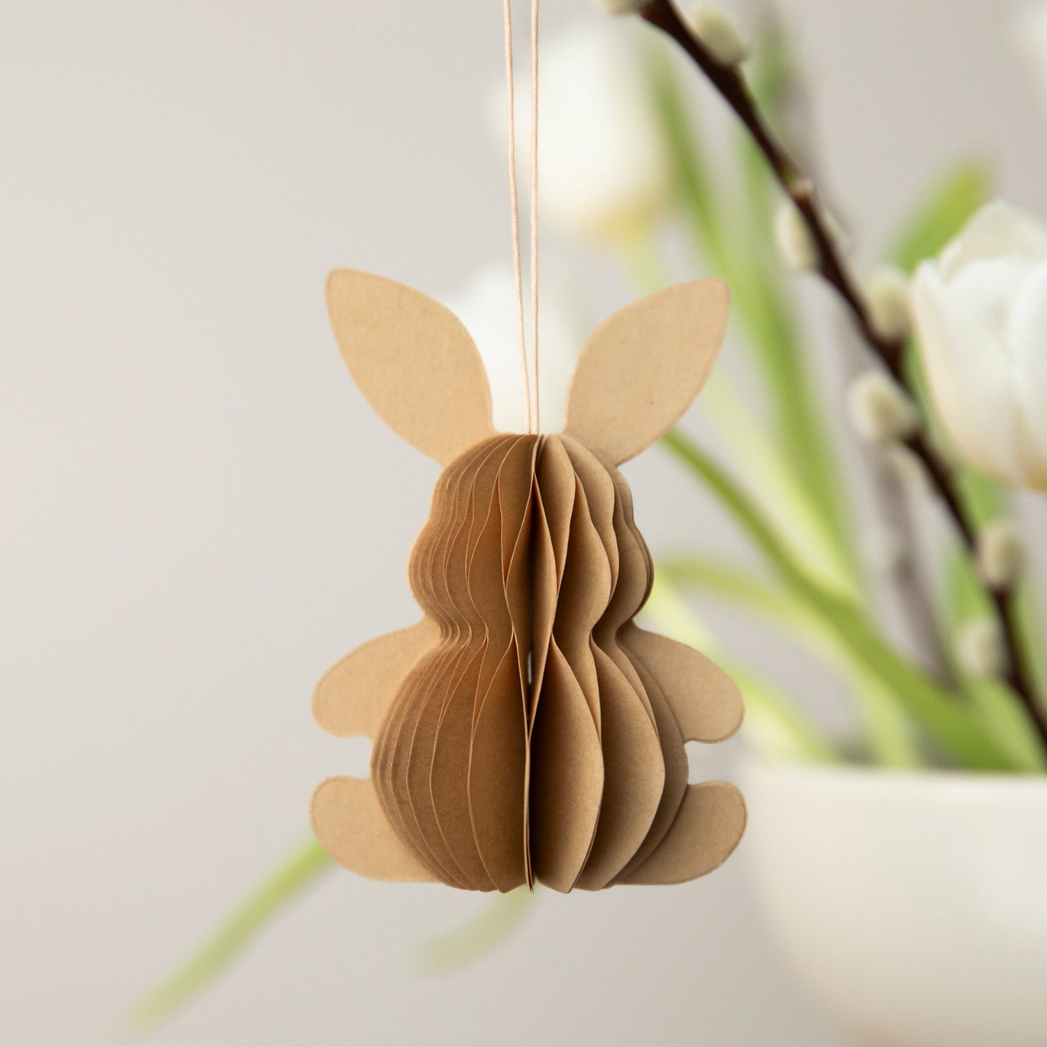 Papieranhänger Hase Nils - hellbraun