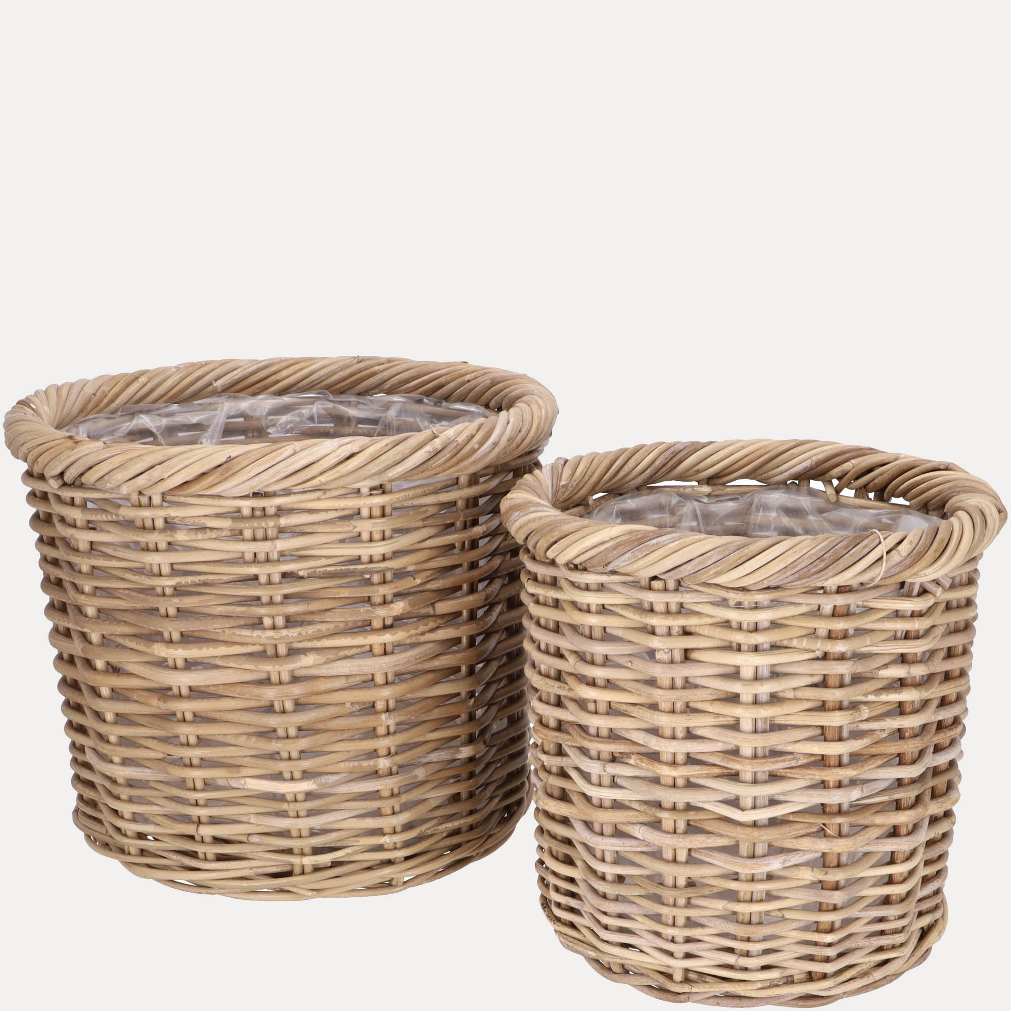 Rattan Pflanzkorb Cubu - rund