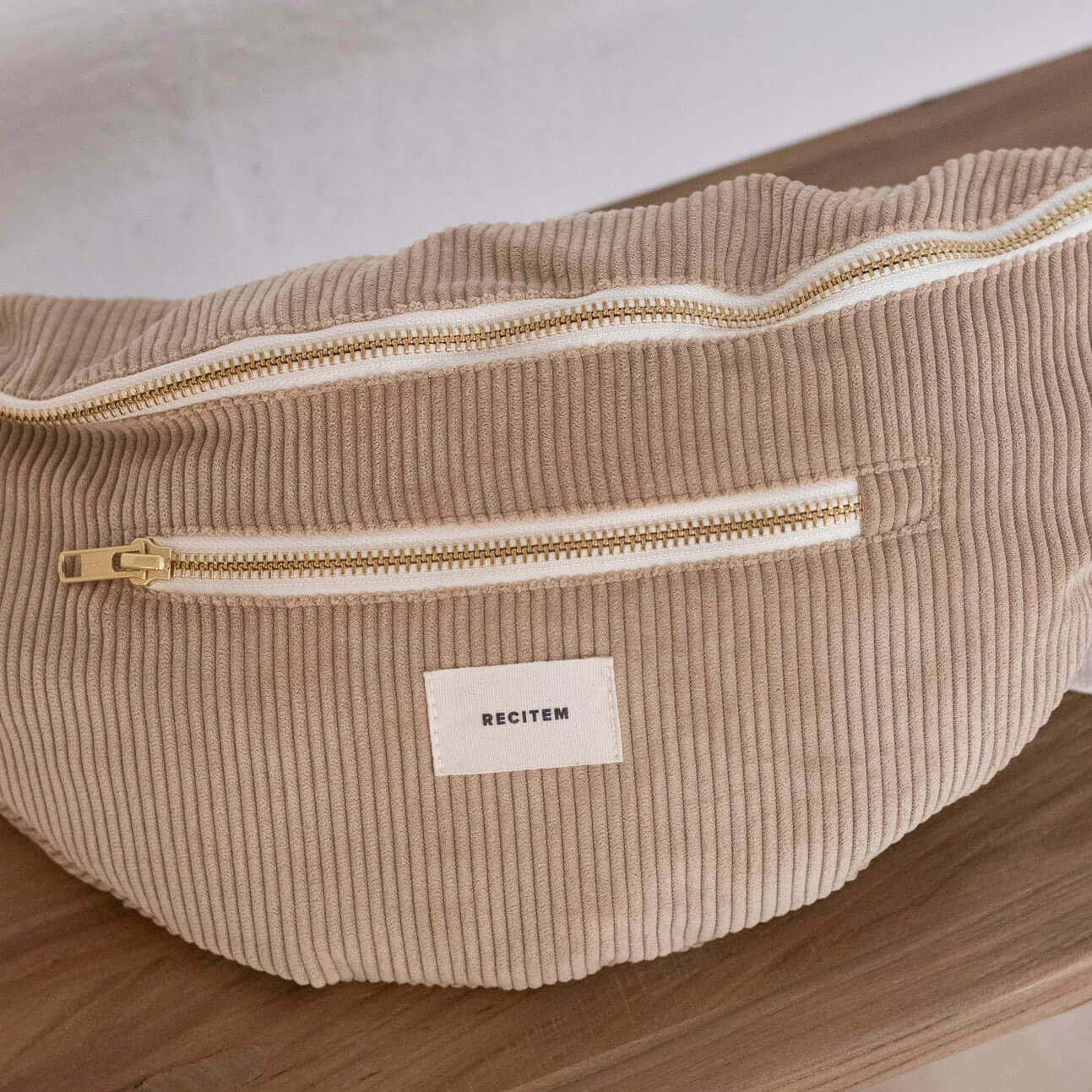 Arthur Bauchtasche Maxi - beige uni