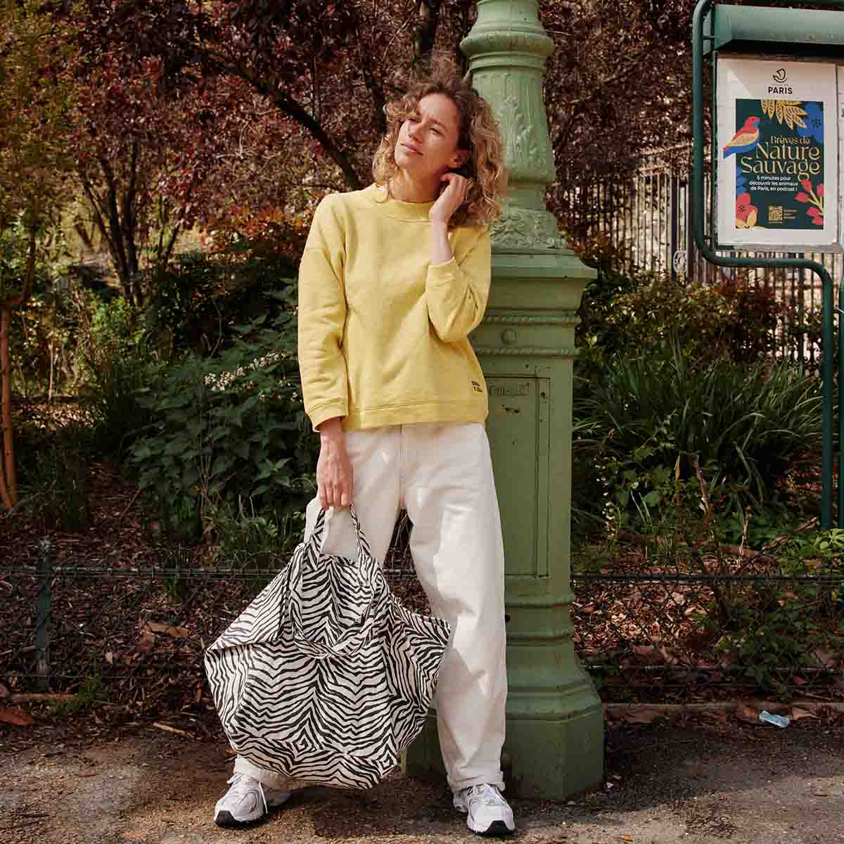 Shopper aus Baumwolle - Zebra
