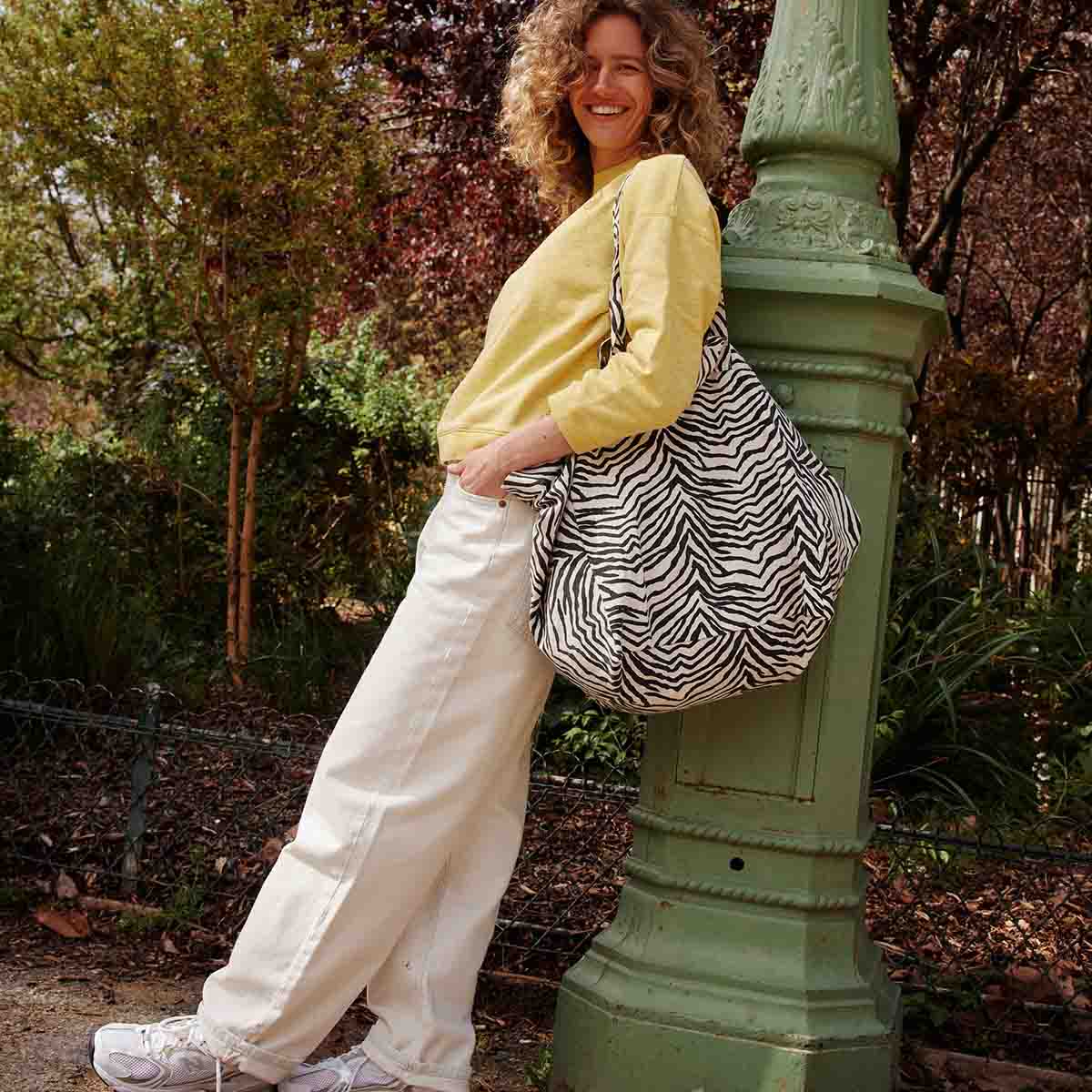 Shopper aus Baumwolle - Zebra