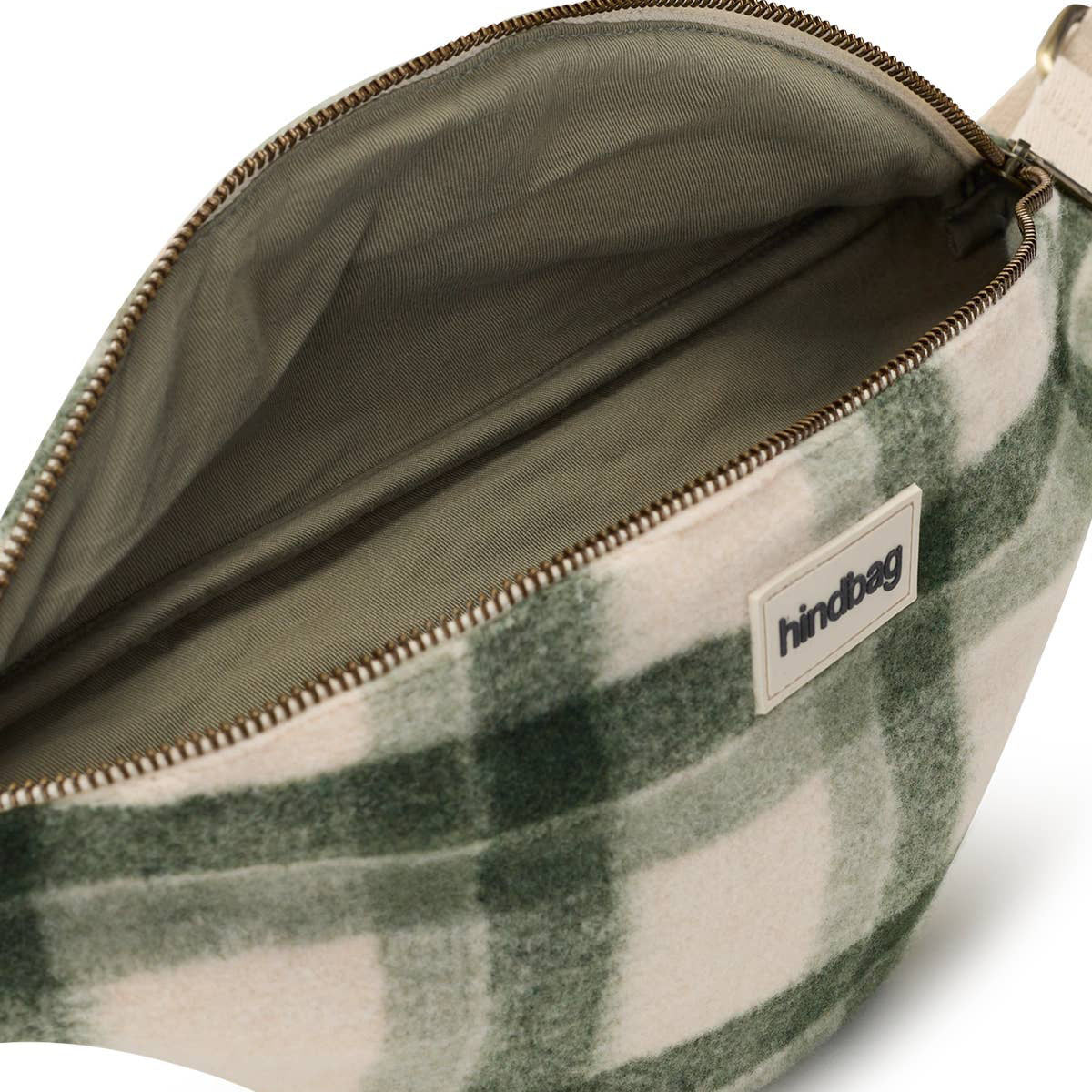 Olivia Bauchtasche - Tartan grün
