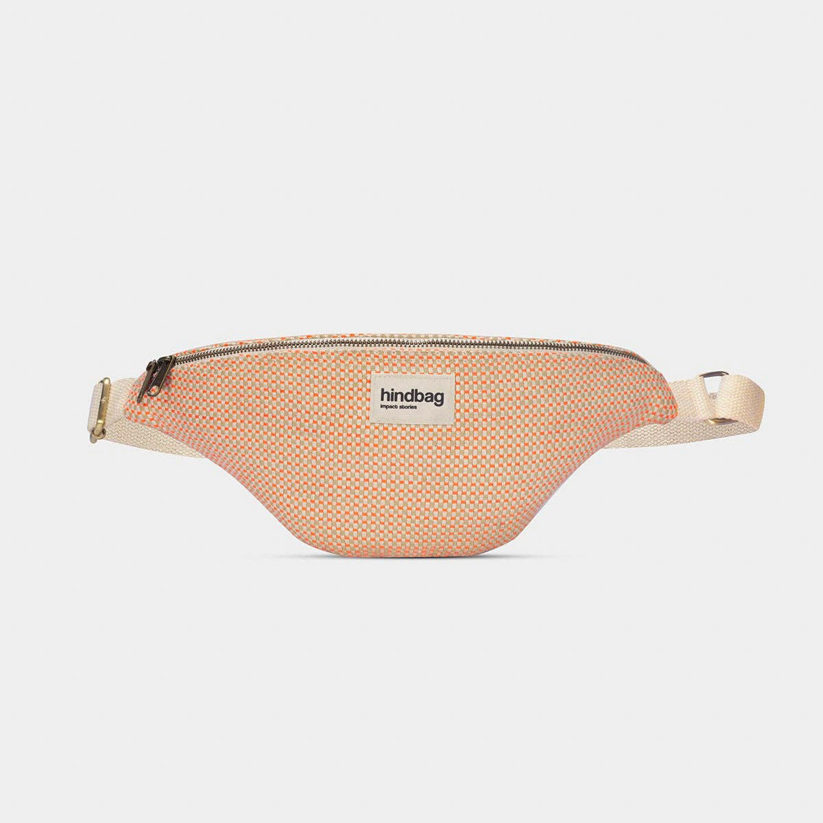 Olivia Bauchtasche - Geflecht coral