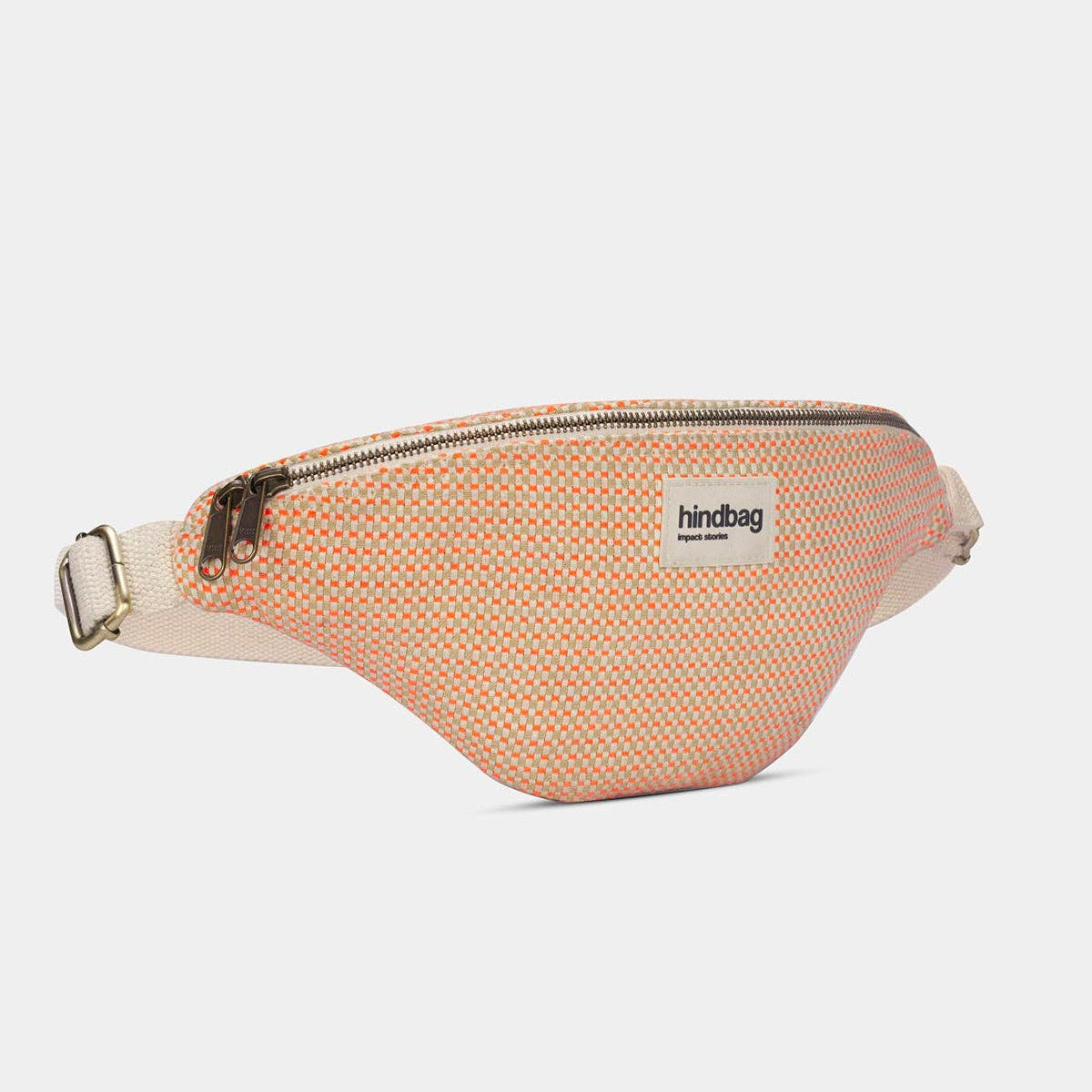 Olivia Bauchtasche - Geflecht coral