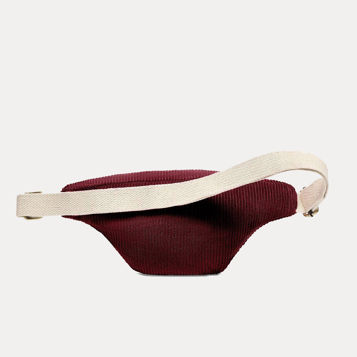 Olivia Bauchtasche - samt bordeaux