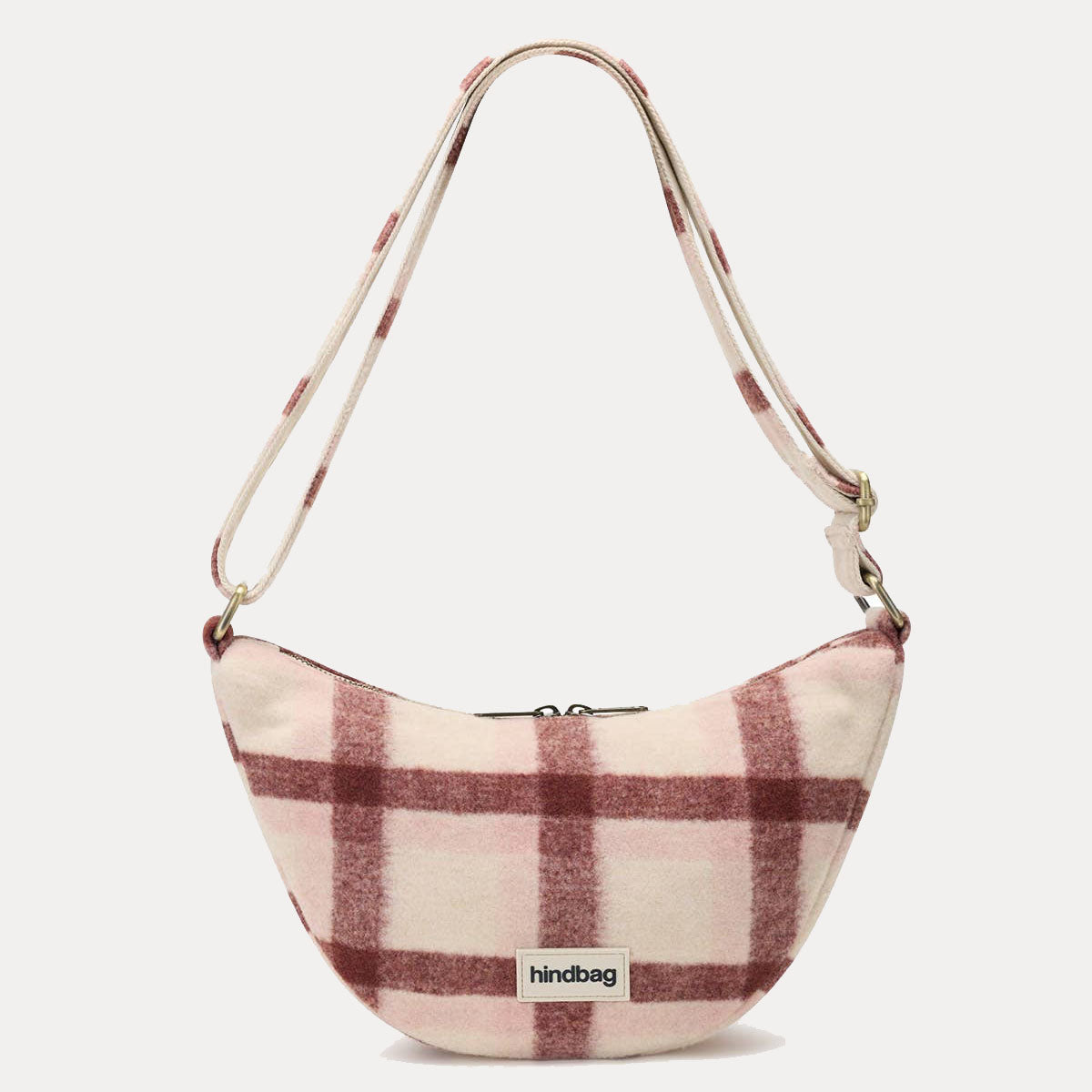 Andrea Umhängetasche - Tartan rosa rot