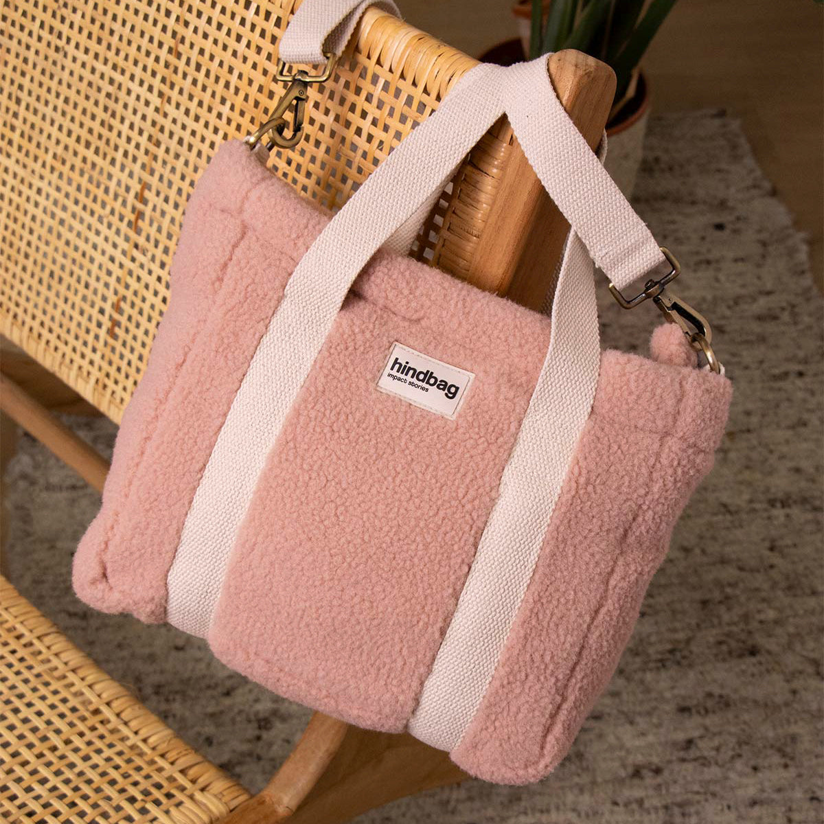 Louise Handtasche - teddy puderrosa