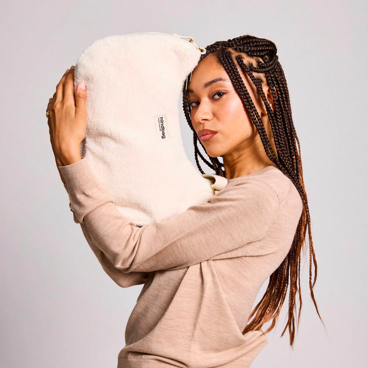 Rosa Umhängetasche - teddy arctic