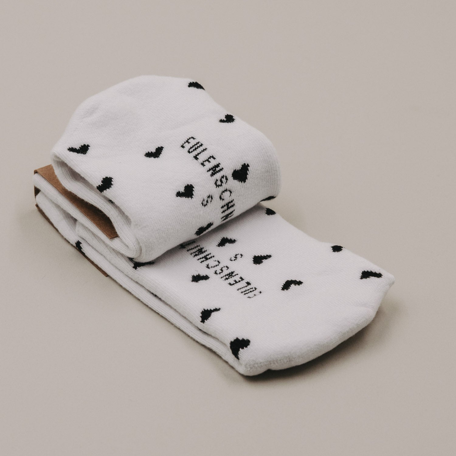 Socken - All over Herzen schwarz