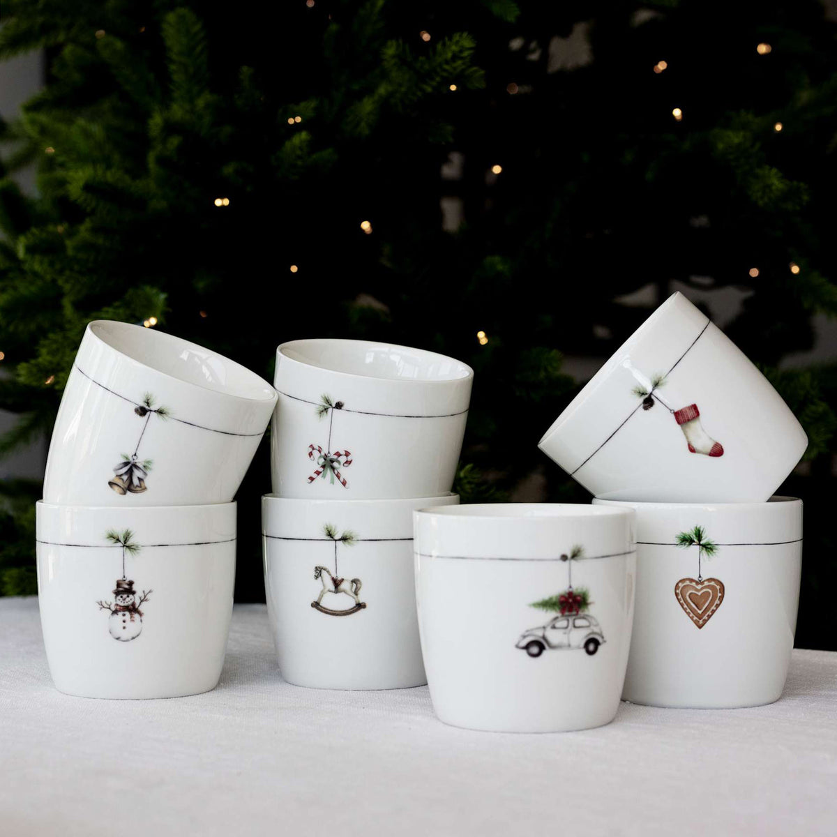 Sögne Weihnachtstasse - Schaukelpferd