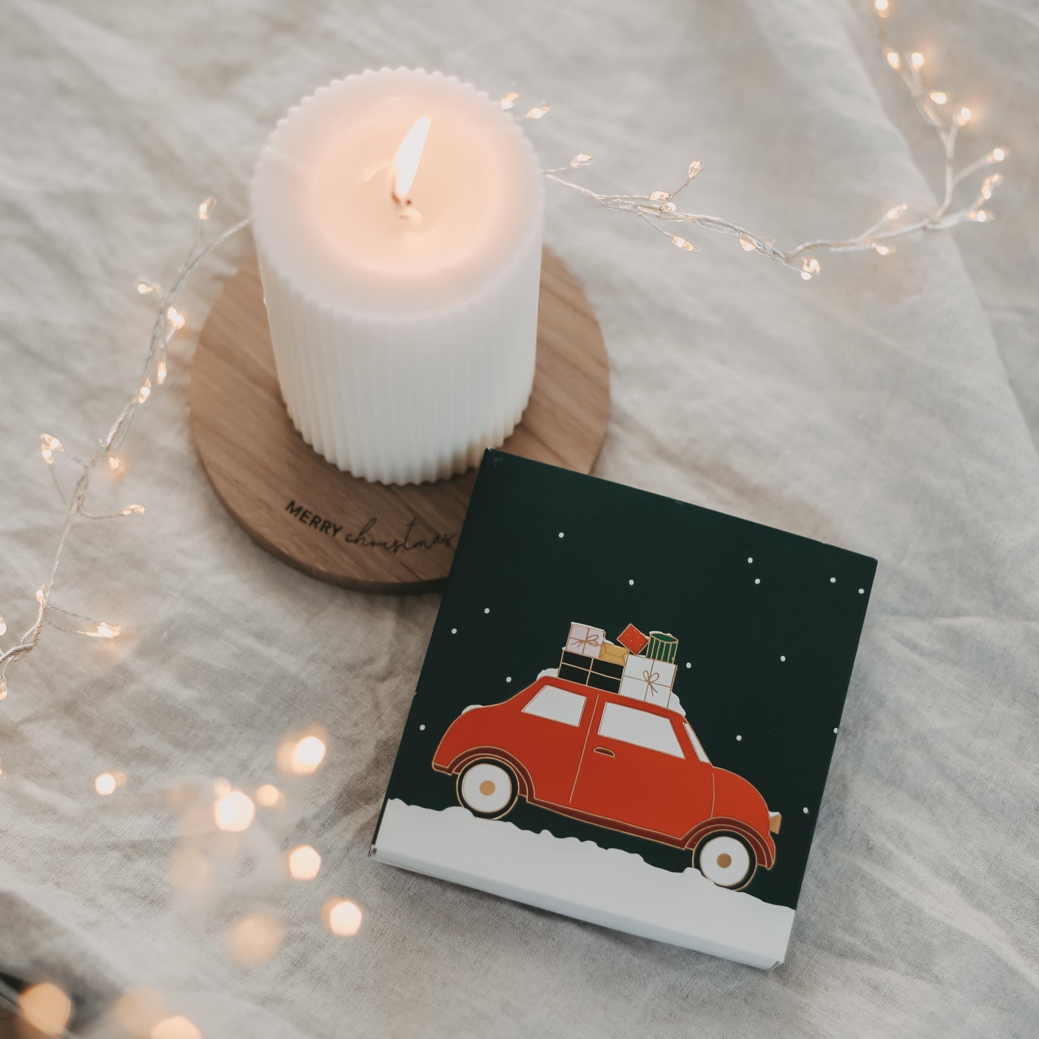 Streichölzer Christmas Car