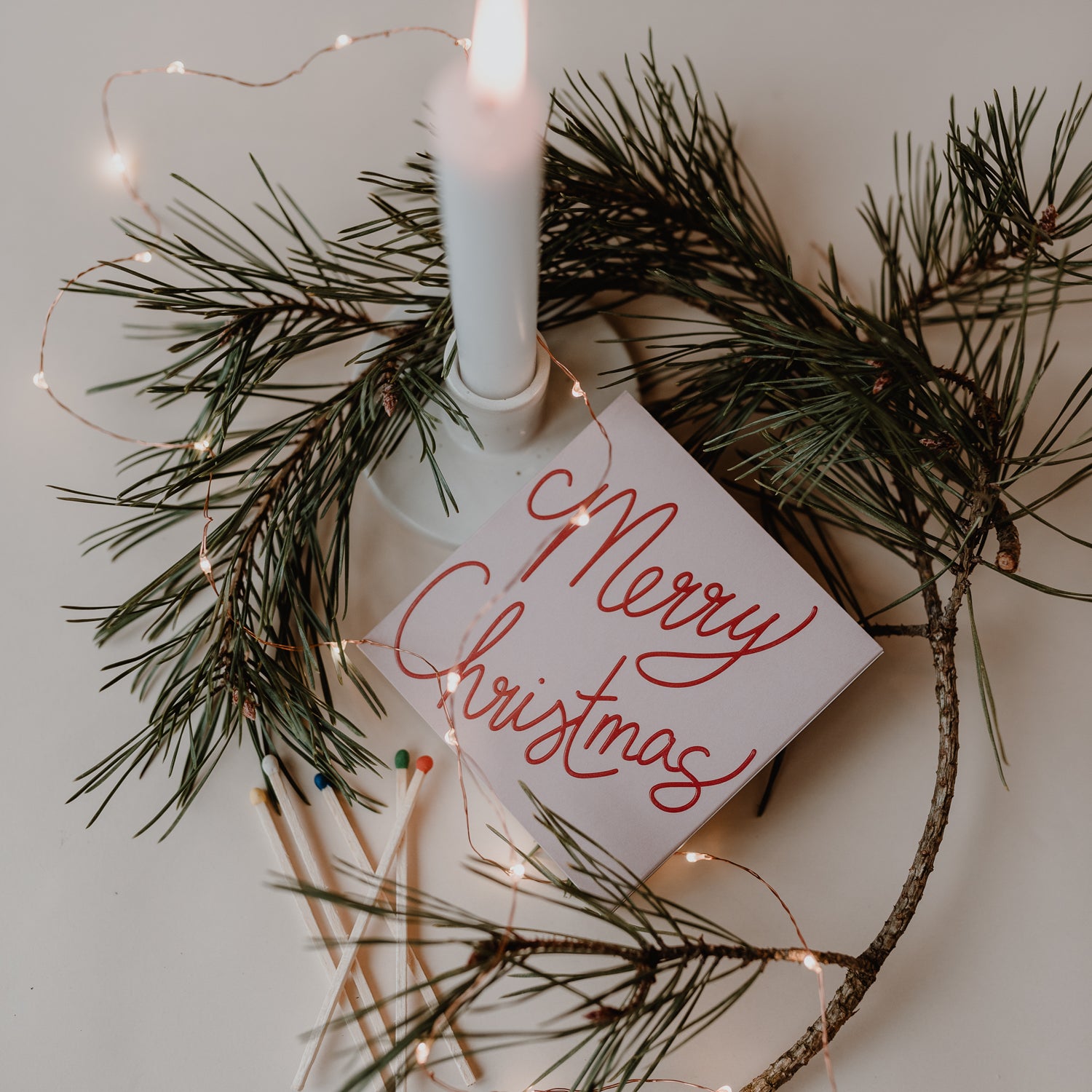 Streichhölzer Merry Christmas