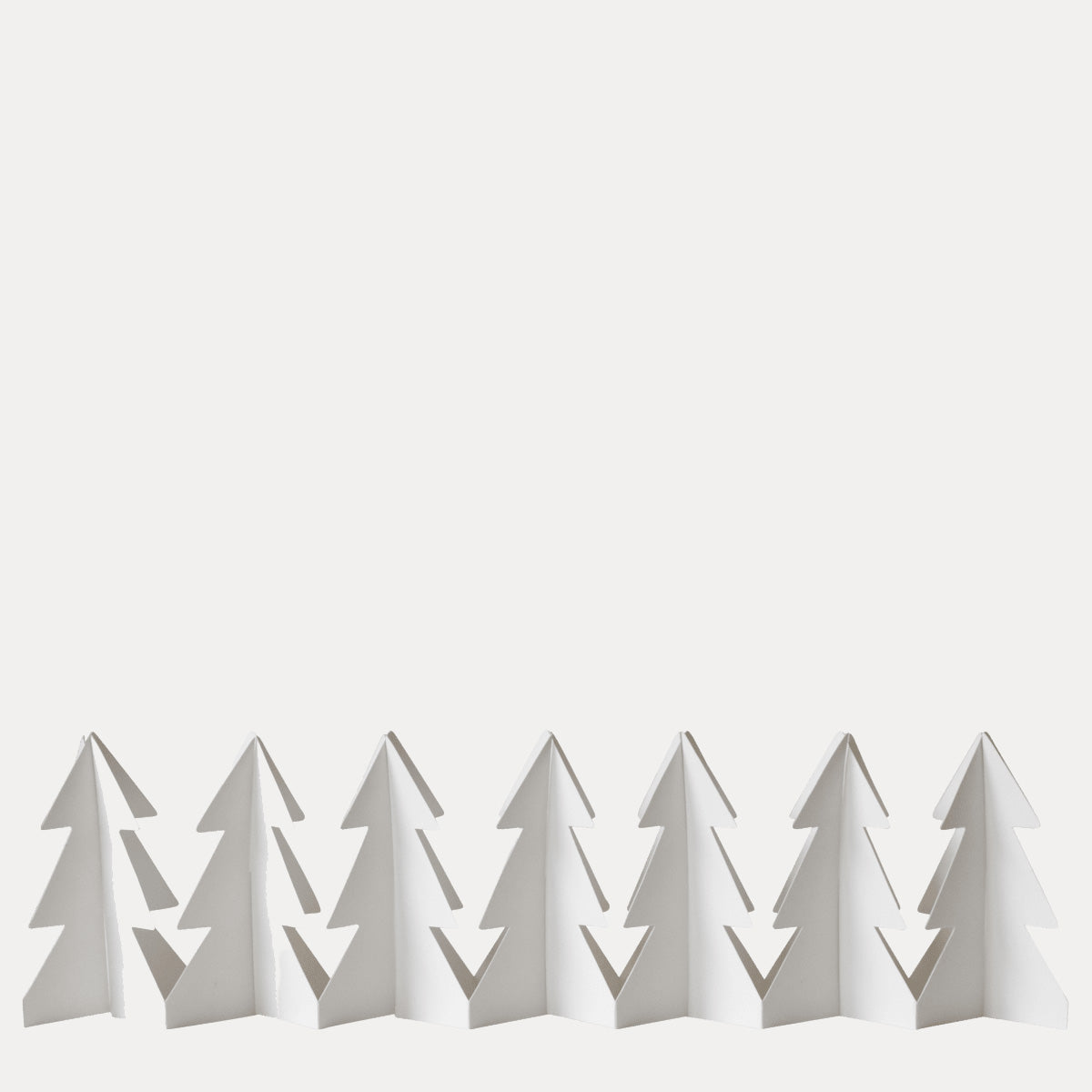 Tree in a row - weiß