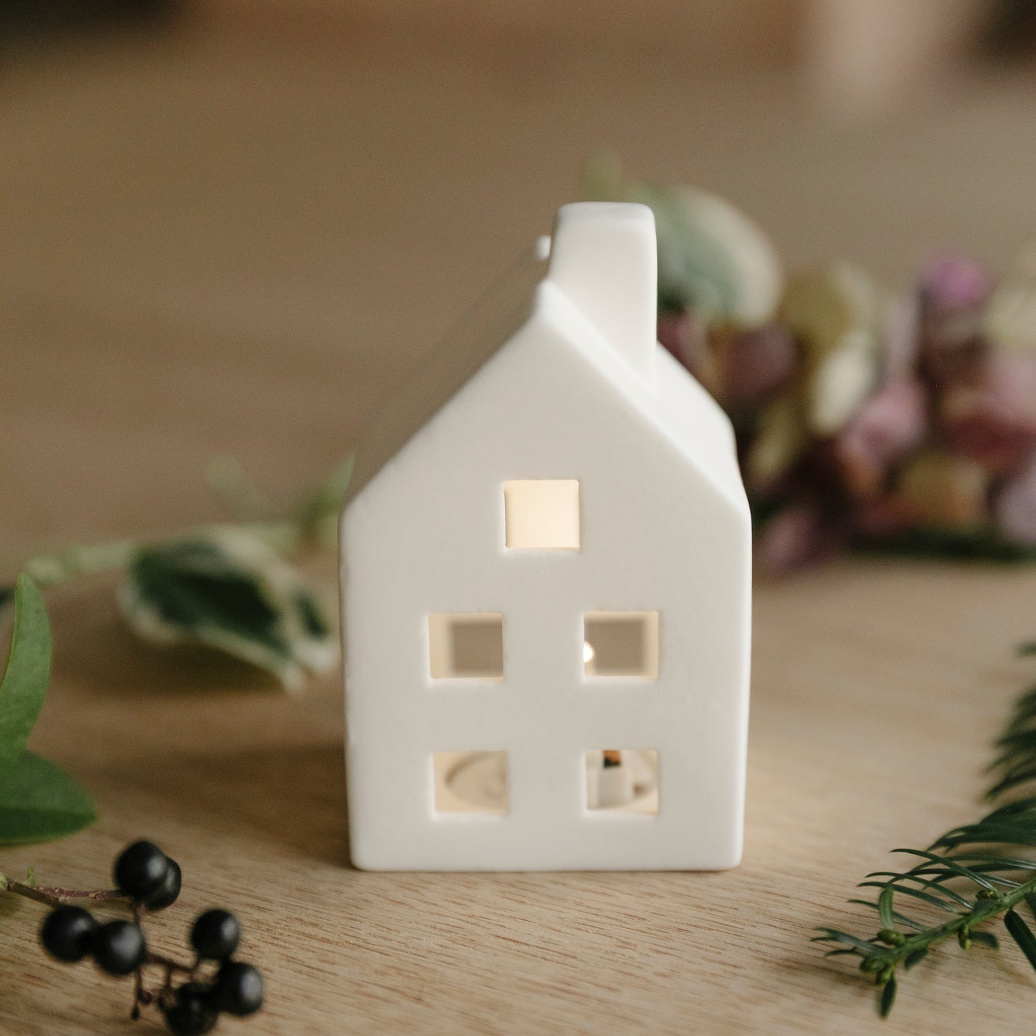 LED Lichthaus Coeur mini - weiß