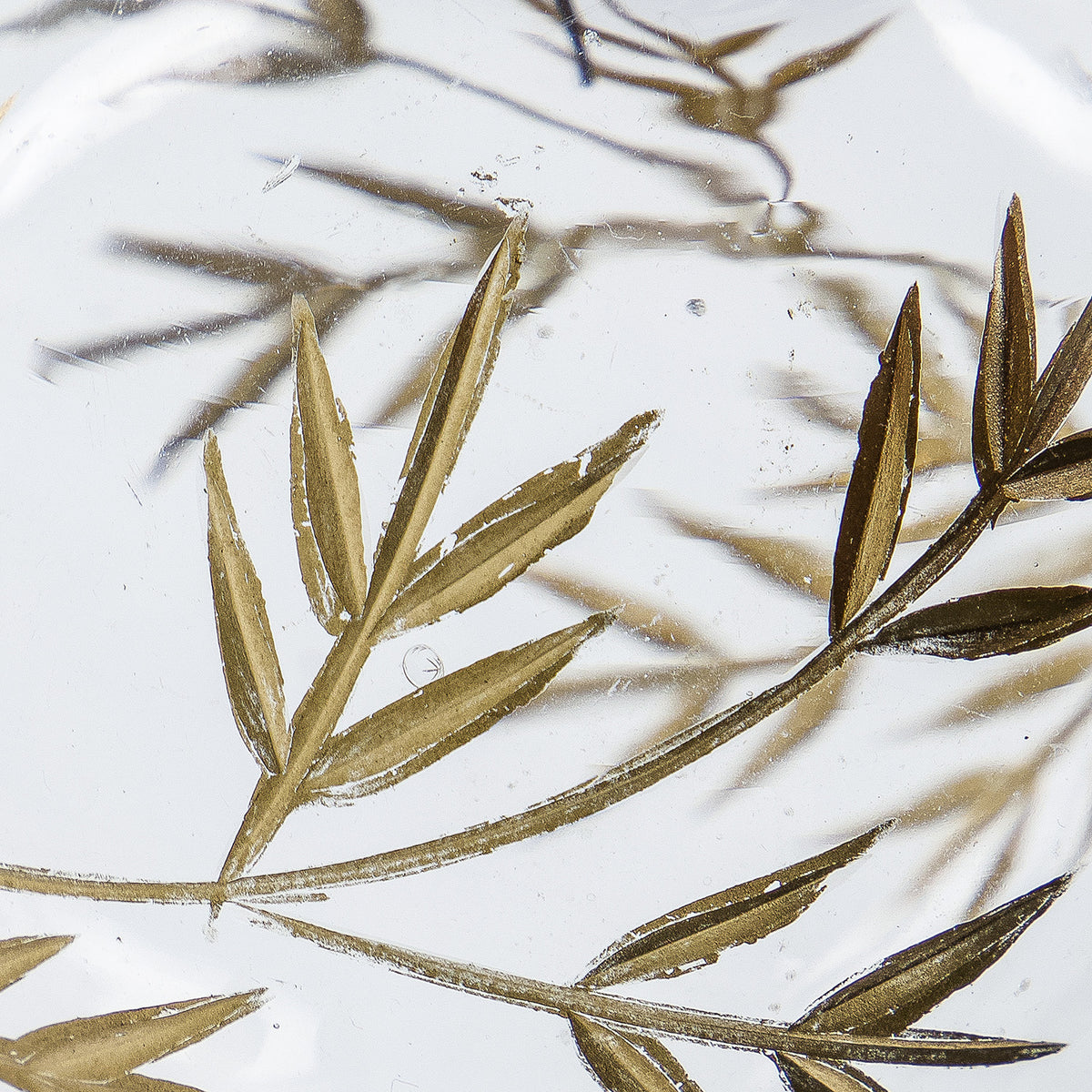 Weihnachtskugel Leaf - gold