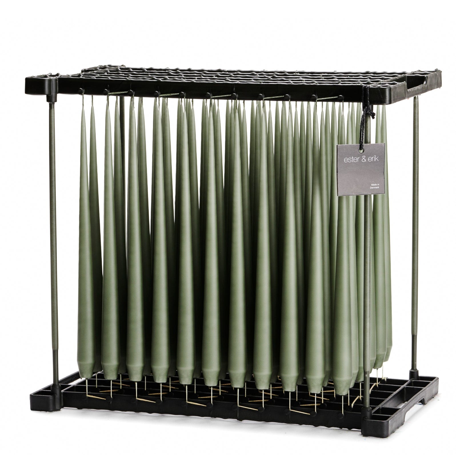 Ester & Erik Stabkerzen 32cm 4er Set - 70 green soil