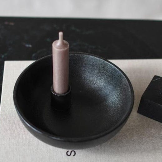 Lidatorp Kerzenhalter schwarz Storefactory Kerzenschale Swedisches Design Skandi Wohnen Scandi Living Lidatorp Kerzenständer 