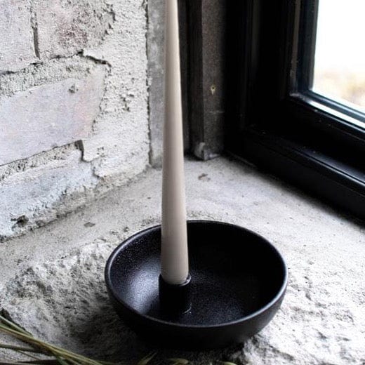 Lidatorp Kerzenhalter schwarz Storefactory Kerzenschale Swedisches Design Skandi Wohnen Scandi Living Lidatorp Kerzenständer 