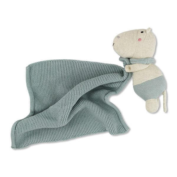 Kuscheltuch Hippo in graublau