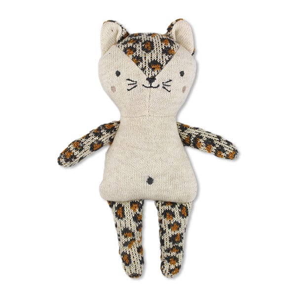Babyrassel Leopard in natur
