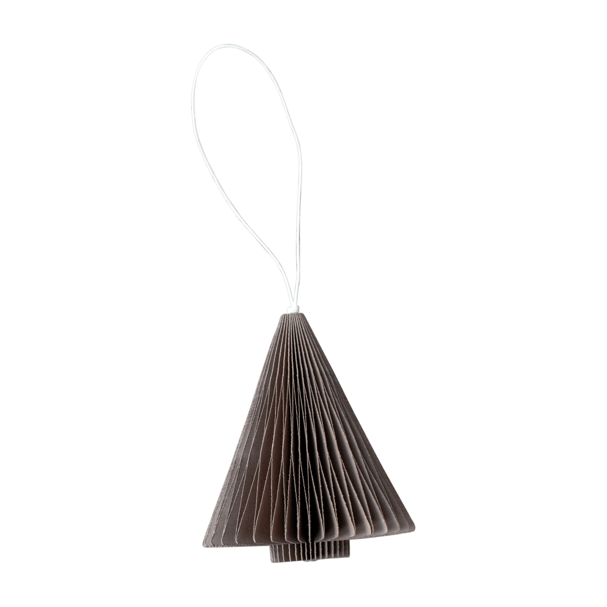 Weihnachtsbaum Papieranhänger - braun