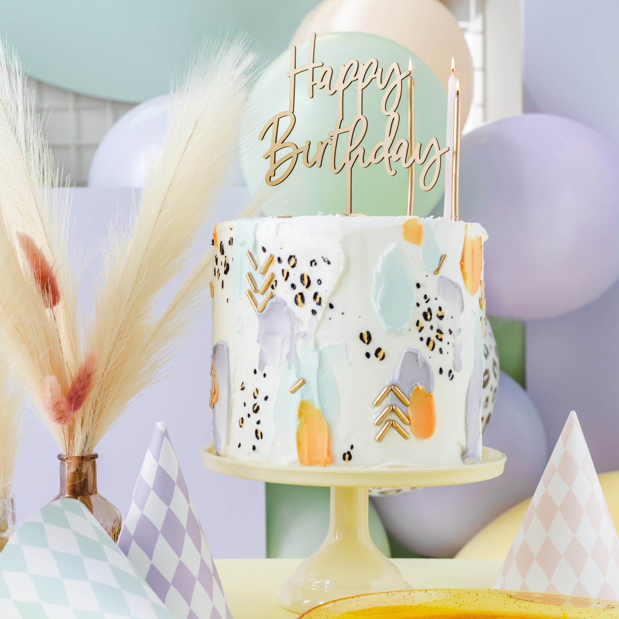 Cake Topper Happy Birthday