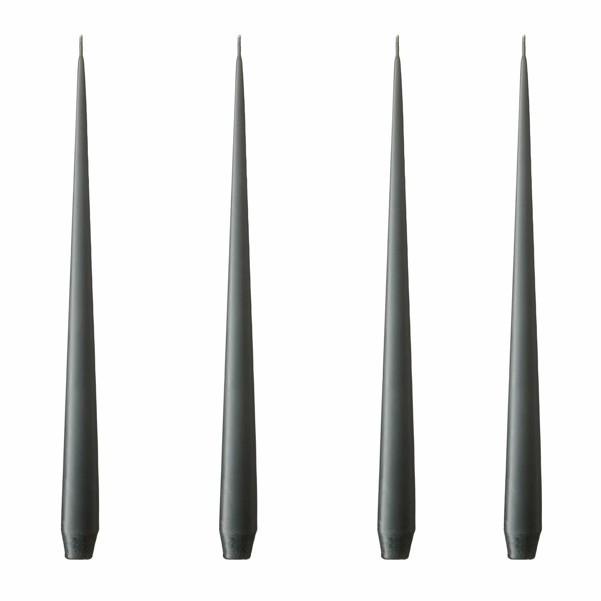 Ester & Erik Stabkerzen 32cm 4er Set - 74 dark slate