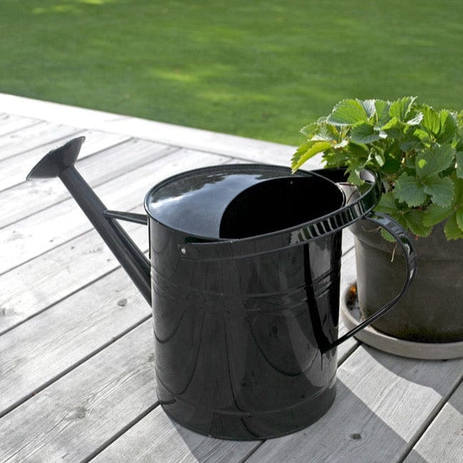 Gießkanne Forsberga von Storefactory aus Metall für Garten und Outdoor in schwarz