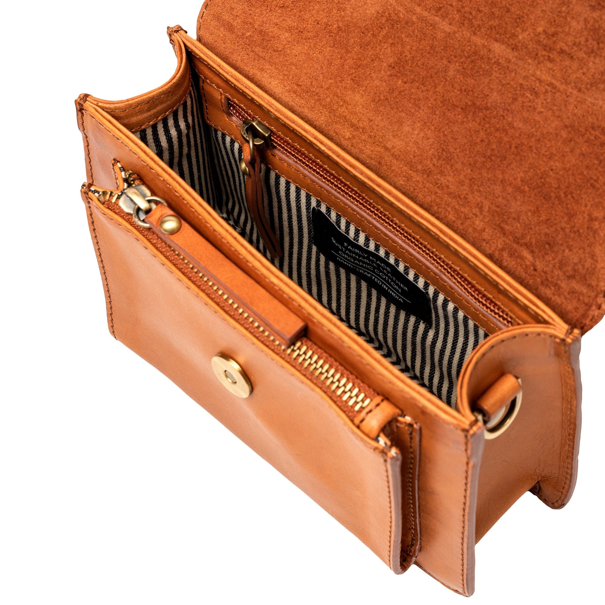 Harper mini Tasche - Leder Cognac