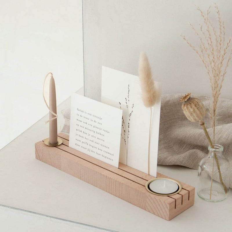 Hold it - Halter für Karten, Kerzen und Vase