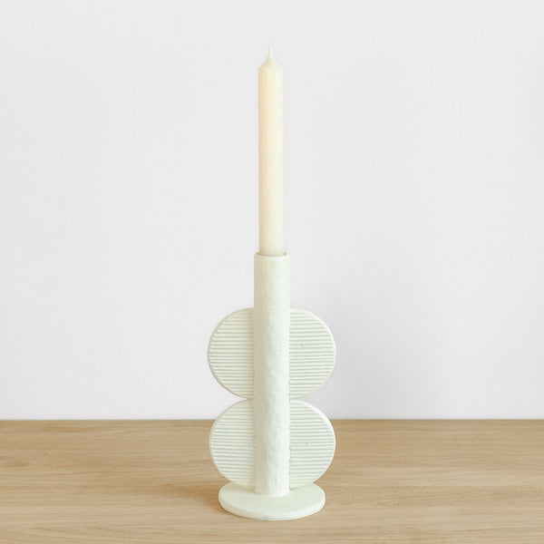 Kerzenhalter Milo in ivory