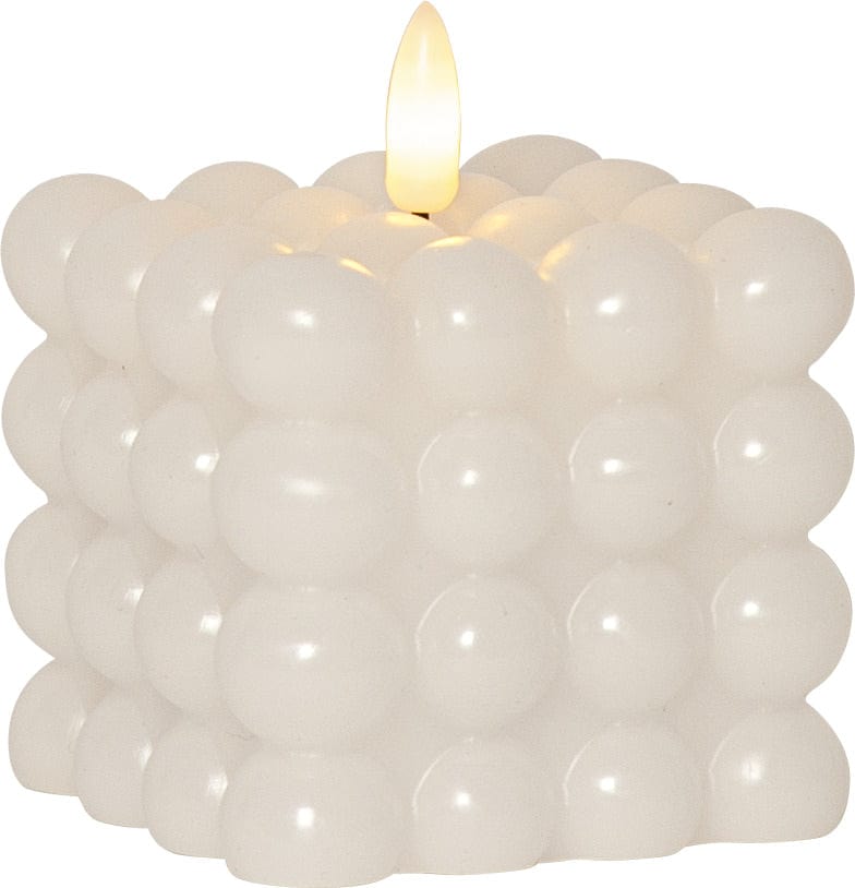 OUTLET Bubble Kerze LED - weiß