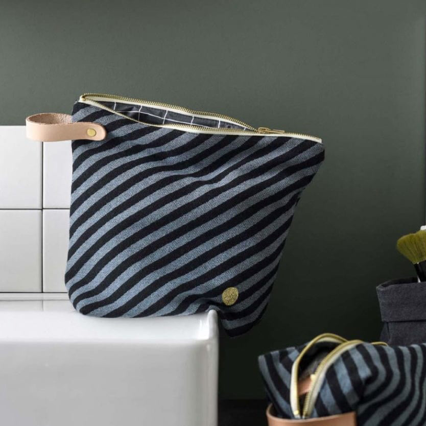 Kosmetiktasche gestreift L - mkono