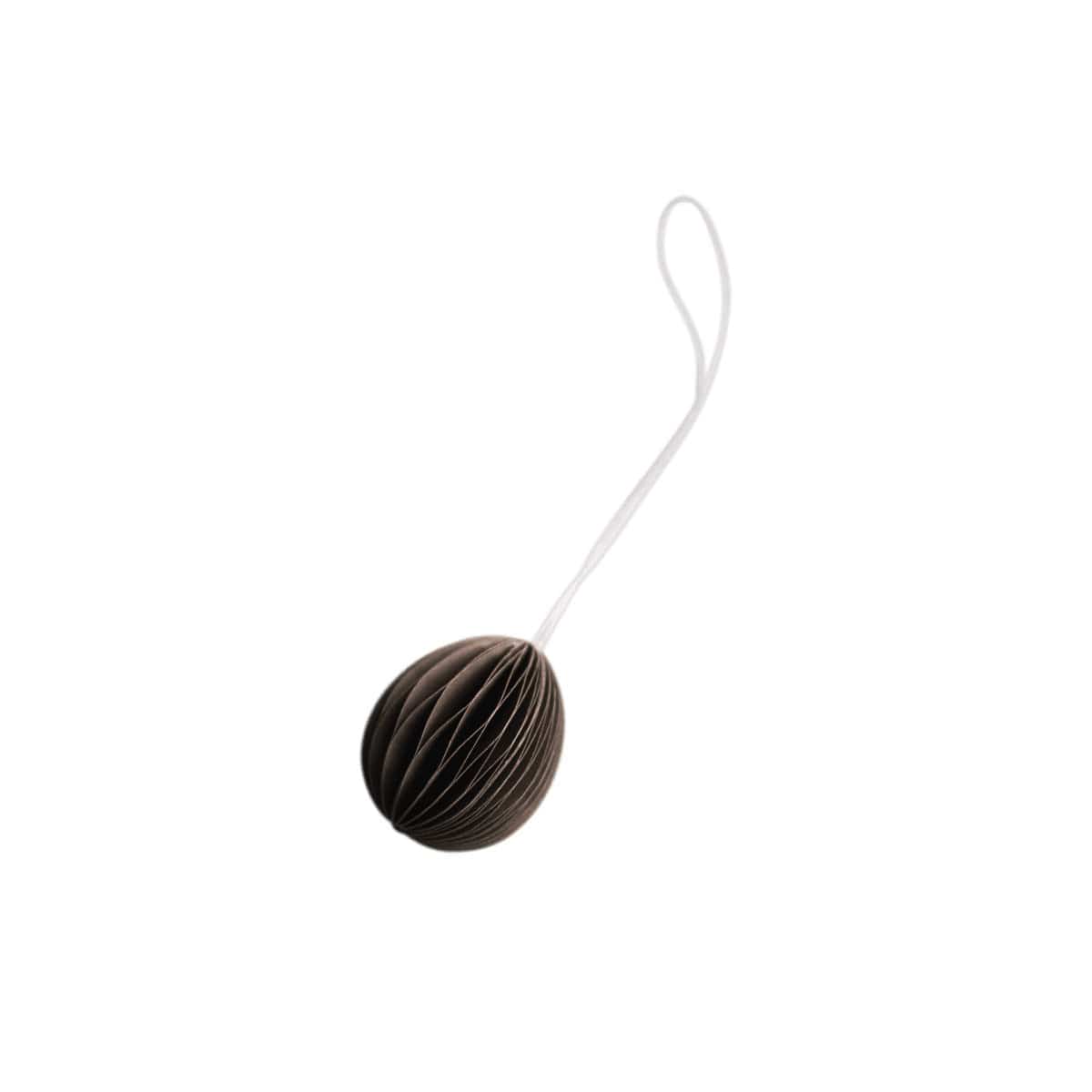 Ovoid Osterei aus Papier - braun