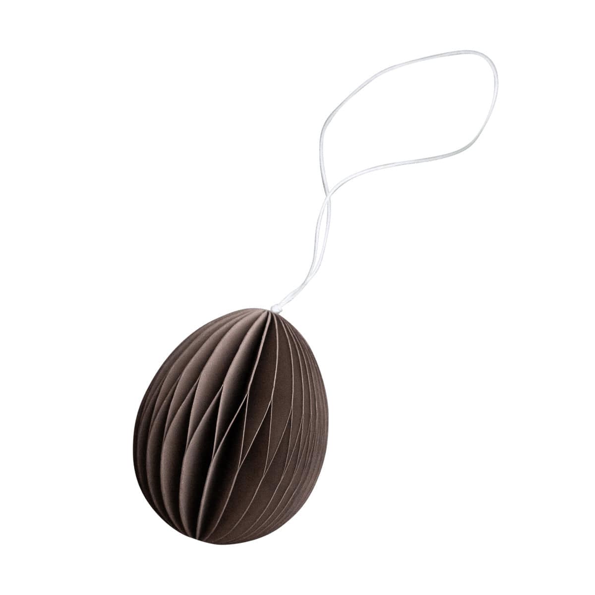 Ovoid Osterei aus Papier - braun