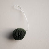 Ovoid Osterei aus Papier - moss dunkelgrün