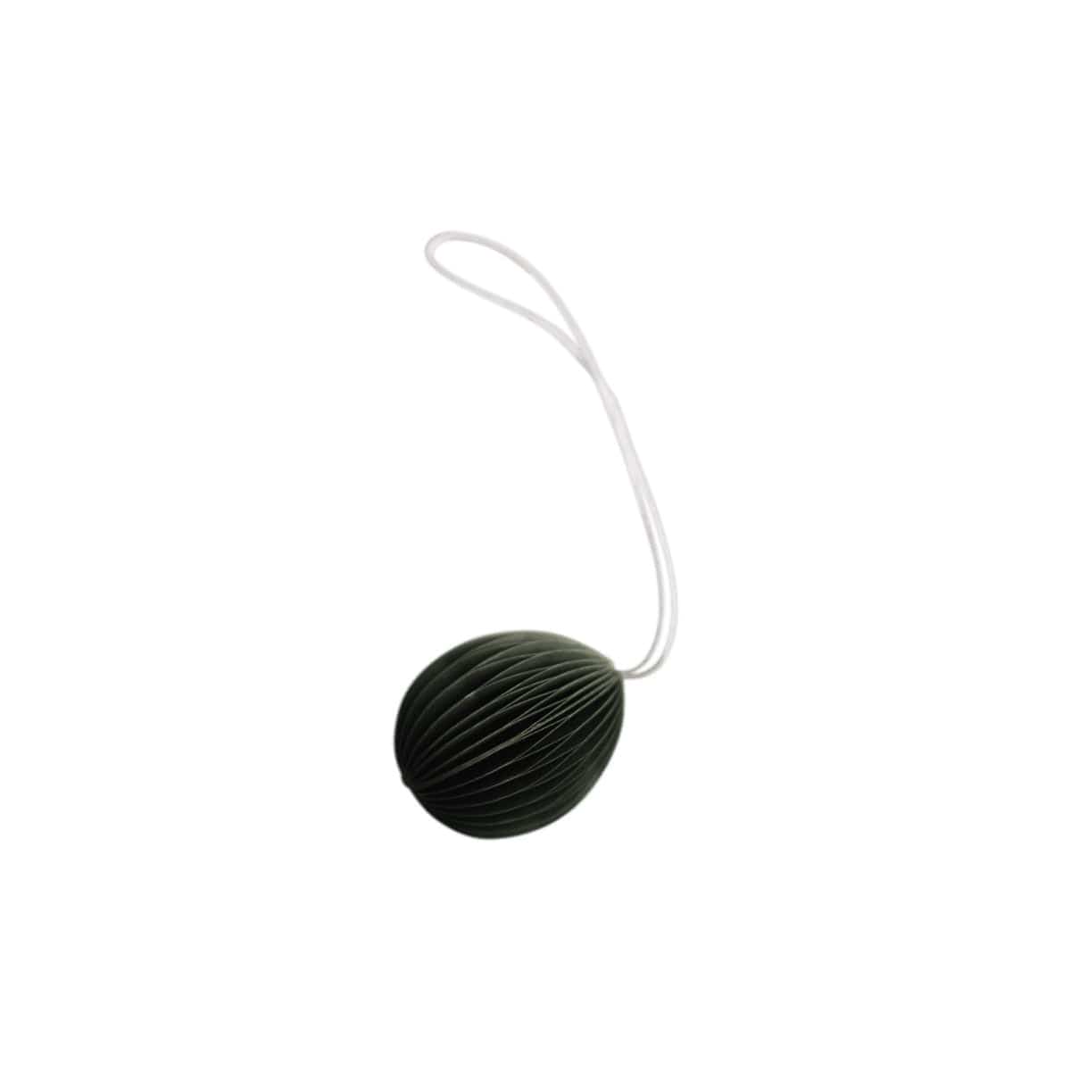 Ovoid Osterei aus Papier - moss dunkelgrün